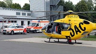 Korbach Rettungshubschrauber Christoph 25 startet  Kurzvideo [upl. by Girovard]