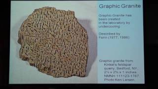 Granitic pegmatites Formation and mining Presented by Mark Jacobson Retired Chevron Corporation [upl. by Aliel]