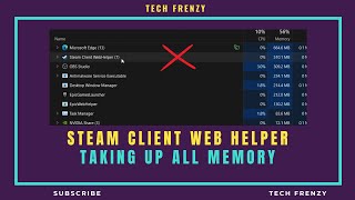 Steam client web helper high memory usage  FIXED [upl. by Lyret197]