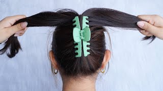 Latest Hairstyle For Ladies 2023 – Easy Bun Hairstyle With Claw Clip  Juda Hairstyle For Summer [upl. by Robbins]