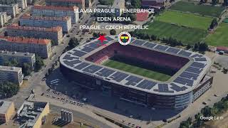 Slavia Prague vs Fenerbahçe  FlyBy Drone View  SportPulse [upl. by Wendel]