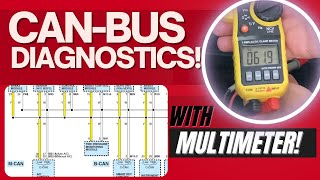 Test CAN BUS With a Multimeter  Quick amp Easy  CAN Bus Resistance Voltage amp Short to Ground Test [upl. by Yddet]