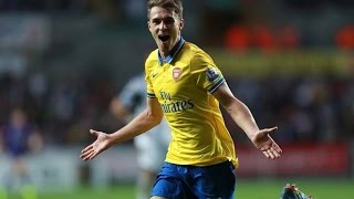 Aaron Ramsey Incredible Goal Galatasaray vs Arsenal 03 Champions League 2014 [upl. by Riane674]