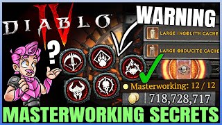 Diablo 4  Dont Get THIS Wrong  Best 1212 Masterworking Tricks amp FAST Material Farm  Full Guide [upl. by Paola784]