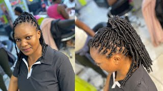 She requested for faux locs and it’s done perfectlysubscribelocsbeautifullocshairstylesusanice [upl. by Ladnyk886]