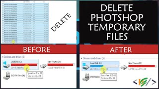 How to delete Photoshop Temp Files from disk [upl. by Urita]