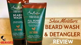 Shea Moisture Beard Wash amp Detangler Review  Bearded Ep 3 [upl. by Neelra584]