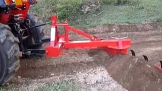 Apollo 45 hp tractor with Agmax 6ft grader blade and rippers [upl. by Naleek]