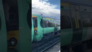 377163 and 377102 departs Polegate [upl. by Lyris]