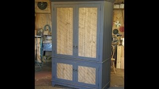 Armoire with Barn Wood Panel Doors part 33 [upl. by Oirogerg]