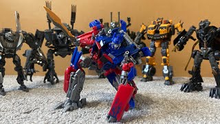 Optimus vs Decepticons  Transformers Stop Motion [upl. by Dayle]