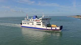 Wightlink ferry St Faith sailing into Portsmouth [upl. by Girard752]