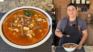 Tradicional sopa de Carne Deshebrada de los pueblos y Ranchos de Sonora  La Herencia de las Viudas [upl. by Redford]