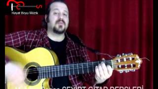 Gitar Dersi 15 Ritim Akor Seninle Bir Dakika [upl. by Tsepmet]