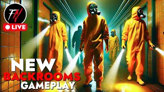 NEW Backrooms Escape Together Gameplay 🔴 FloppyNightmares LIVE [upl. by Analaj13]