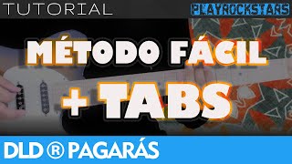 como tocar PAGARÁS en guitarra DLD ⭐️ TUTORIAL  ACORDES  RITMO  TABS [upl. by Scheld419]