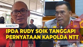 Pernyataan Ipda Rudy Soik usai Rapat dengar Pendapat Bersama Kapolda NTT di DPR [upl. by Enrichetta]