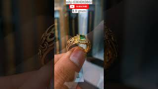 Premium 5 gram gold ring for men gold shorts ring goldring viralvideo [upl. by Yrrad244]