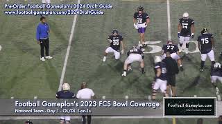 2023 FCS Bowl  National Team Day 1 OLDL 1on1s [upl. by Tinaret649]