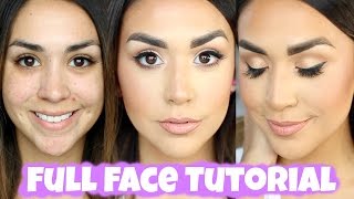 Flawless Skin  Full Face Talk Thru Tutorial  ALEXANDREA GARZA [upl. by Ieso]