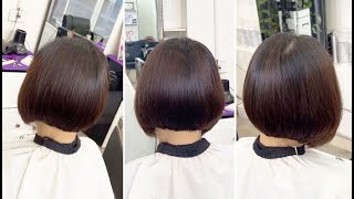 Beautiful Short Layered Bob Haircut Tutorial With Graduation Full Tutorial Steps [upl. by Nylareg]