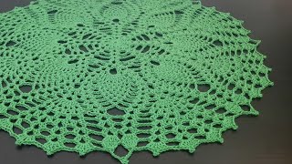 Tutorial doily rajut  motif59  Crochet doily  part2 [upl. by Ydennek214]