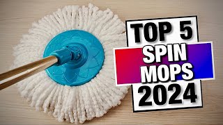 Top 5  Best Spin Mops for Hassle Free Cleaning and Spotless Floors in 2024 [upl. by Trotter]