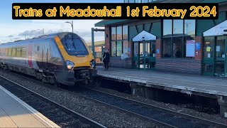 Trains at Meadowhall Station 01022024 [upl. by Cybill739]