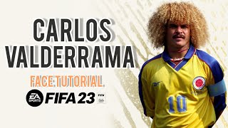 VALDERRAMA EN FIFA 23  CARA PARA MODO CARRERA FACE TUTORIAL [upl. by Maegan292]