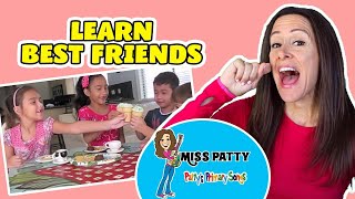 Learn Friends Song for Children Kids and Toddlers  Best Friends by Patty Shukla [upl. by Dodd167]