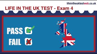 🇬🇧 Life in the UK Test 2024  British Citizenship practice tests 🇬🇧 EXAM 4 [upl. by Noerb]