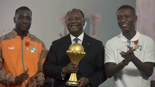 CAN 2023  les Éléphants décorés par le président Ouattara [upl. by Geibel]