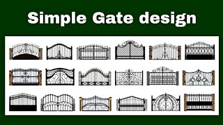 Simple Sima GateIron gate designSteel gatewall gateBoundary gate ModelHouse Front door [upl. by Drawets786]