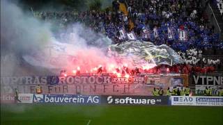 SV Darmstadt 11 Hansa Rostock 26082012 Pyroshow Ultras Rostock [upl. by Ynahirb]