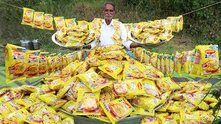 500 Maggi Noodles Cooking By Our Grandpa  World Biggest Recipe Yummy Maggi Noodles [upl. by Trilbie]