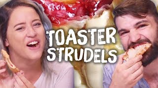 Ultimate Toaster Strudel Taste Test Cheat Day [upl. by Anirtep832]