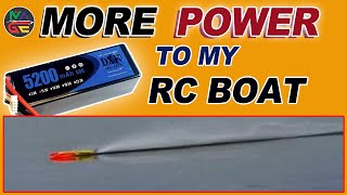 RC BOAT DIY WITH DXF 3s LIPO BATTERY [upl. by Fennelly]