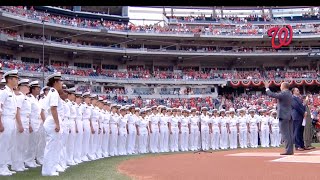 US Naval Academy at quot911 Heroesquot baseball gameSeptember 11 2016 [upl. by Lenaj916]