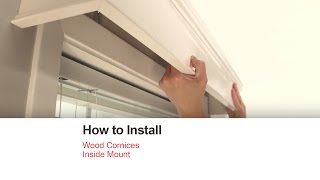 Bali Blinds  How to Install Wood Cornices  Inside Mount [upl. by Wakeen]