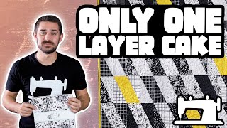 ONE Layer Cake Made THIS Beginner Friendly Quilt [upl. by Tremann793]