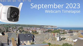 Swanage webcam timelapse for September 2023 [upl. by Lyram]