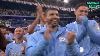 Martin Tyler gifts Sergio Aguero with his bit of commentary one final time “Agueroooooooo [upl. by Nomed]