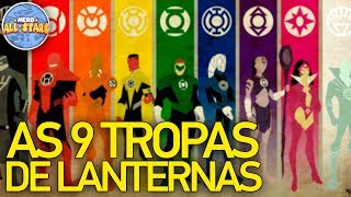 AS 9 TROPAS DE LANTERNAS DA DC [upl. by Dan]