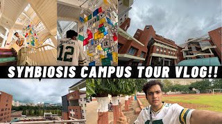 Symbiosis Campus Tour Vlog Part 1  Symbiosis Pune  SCMS  SCMC  SID  SET  SLAT  SLS [upl. by Romeo]