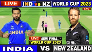 Live IND Vs NZ ICC World Cup 2023  Live Match Centre  India Vs New Zealand  1st Inning [upl. by Eiramanel]