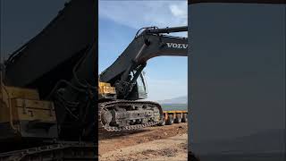 Loading And Transporting The Volvo EC700 Excavator Part 1 shorts [upl. by Kalam]