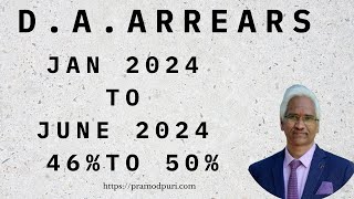 DA Arrears 1 Jan 2024 to 30 June 2024 [upl. by Waldos]