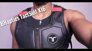 BHaptics TactSuit X16 Review Plus Oculus Quest 2 Giveaway [upl. by Nnylirret]