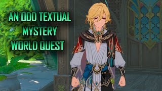 An Odd Textual Mystery World Quest Genshin Impact [upl. by Aicila]