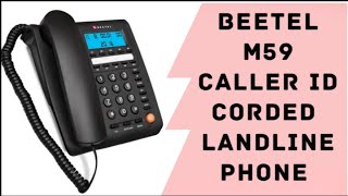 Beetel M59  Caller Id Corded Landline Phone Full Review review phone [upl. by Ailegave]